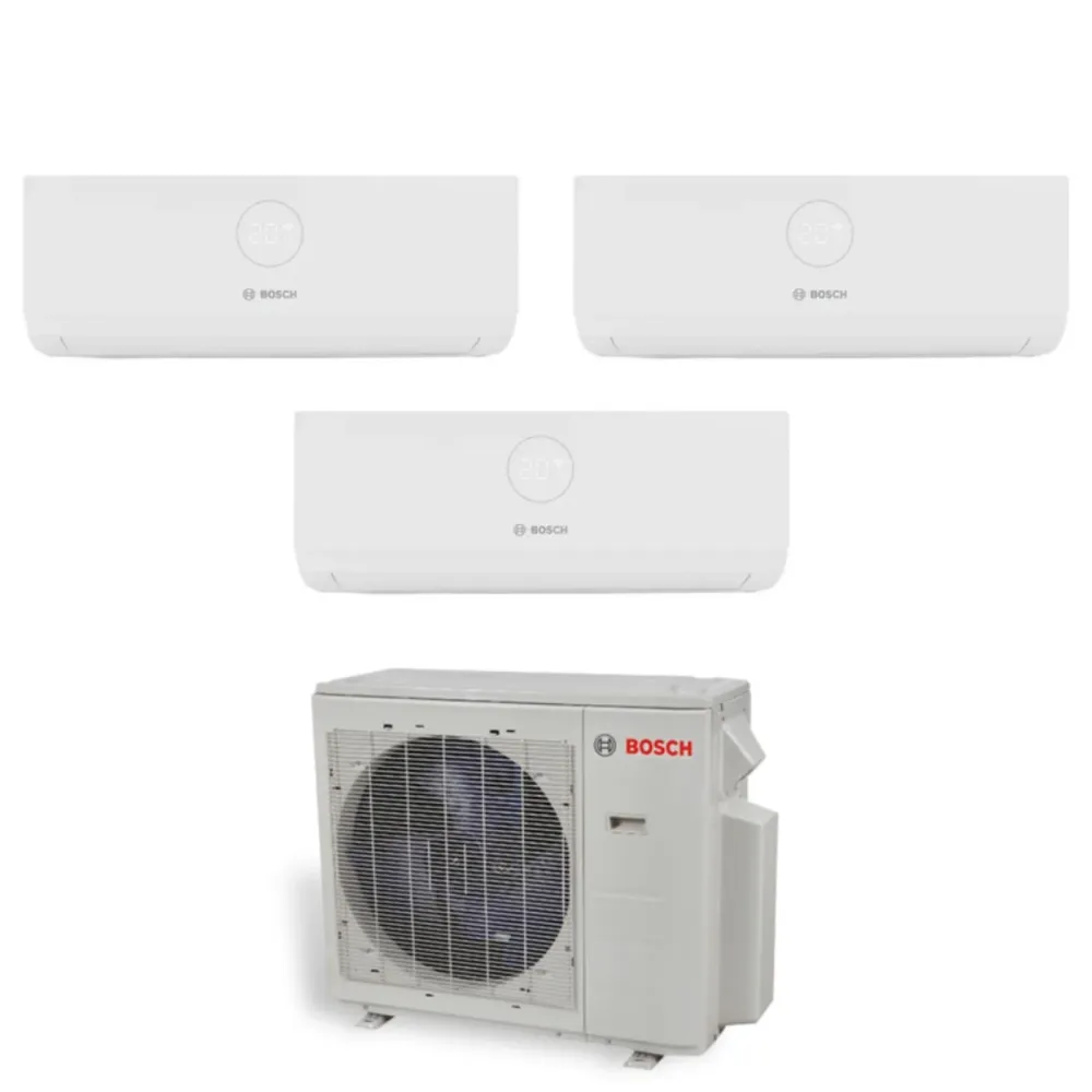 Climatiseur Bosch Trial Split Inverter Climate 3000i Series 12 + 12 + 12 avec Ms 27 Oue R-32 Wi-Fi en option 12000 + 12000...