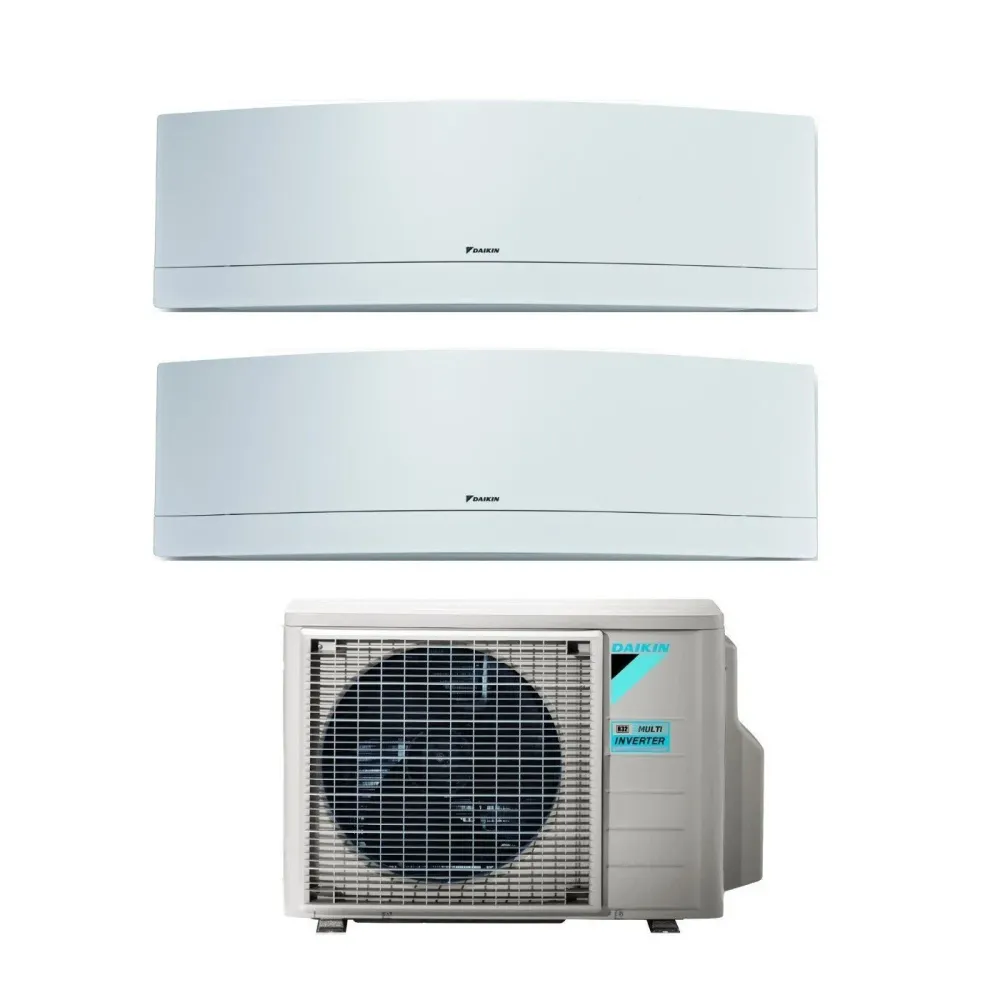 Climatiseur Daikin Bluevolution Dual Split Inverter Emura White Série 9 + 18 avec 2mxm50m9 / N R-32 Wi-Fi intégré 9000 + 1...