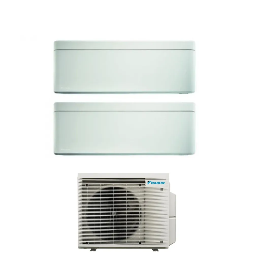 Climatiseur Daikin Bluevolution Dual Split Inverter STYLISH WHITE série 9+18 avec 2MXM50A R-32 Wi-Fi intégré 9000+18000 Co...