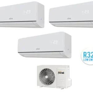 Climatiseur Ferroli Trial Split Inverter R32 Serie Aster M 3.2 9000+9000+12000 Avec 24-3 9+9+12