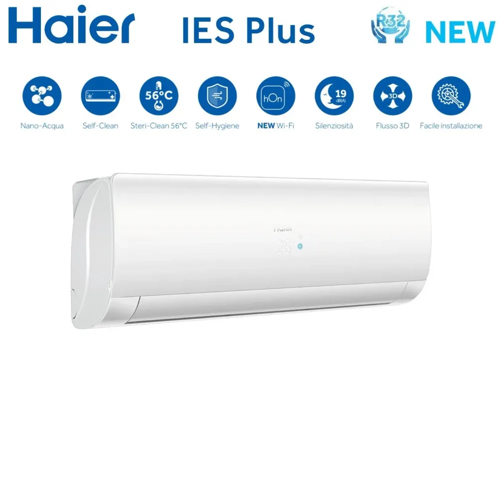 Climatiseur Haier Dual Split Inverter série IES PLUS 9+12 avec 2U40S2SM1FA R-32 Wi-Fi intégré 9000+12000 - Nouveau