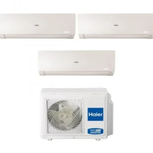 Climatiseur Haier Trial Split Inverter FLEXIS PLUS WHITE série 7+7+15 avec 3U70S2SR3FA R-32 Wi-Fi intégré Couleur blanche...