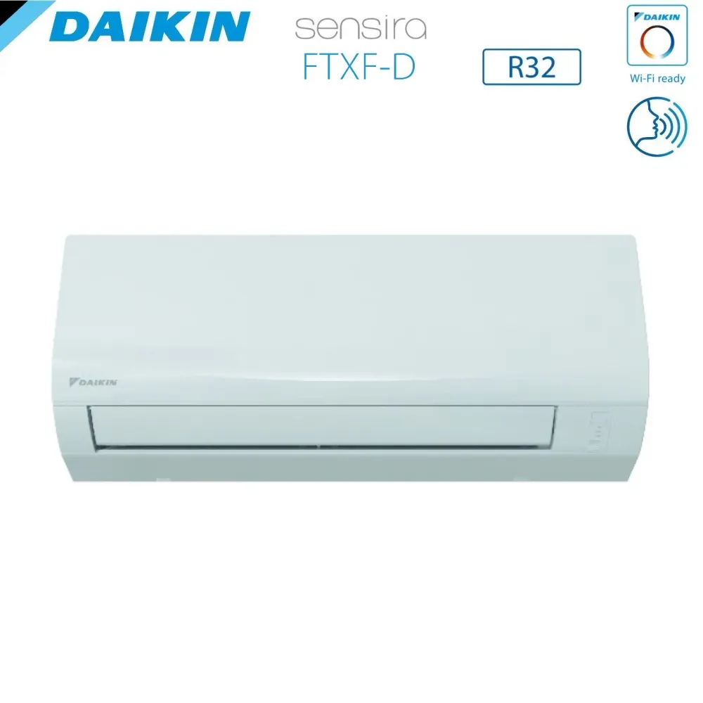 Climatiseur Inverter Daikin série ECOPLUS SENSIRA 7000 Btu FTXF20D R-32 Wi-Fi Classe ++ en option