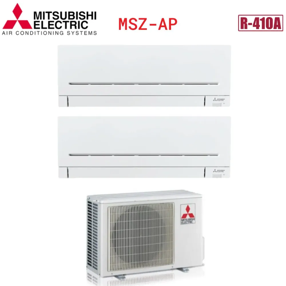 Climatiseur Mitsubishi Electric Dual Split Inverter Series AP 12+15 MXZ-2D53VA2 R-410 Wi-Fi en option 12000+15000
