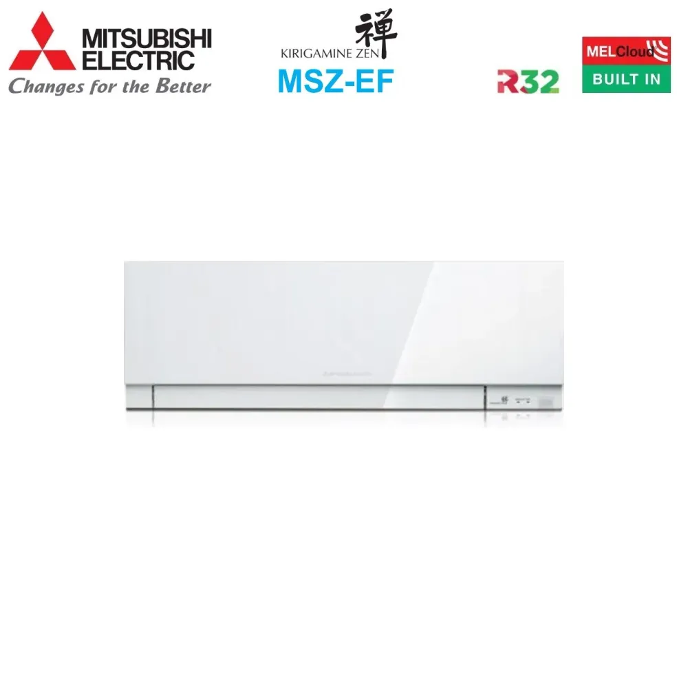 Climatiseur Mitsubishi Electric Penta Split Inverter Série Kirigamine Zen Blanc Msz-Ef 9+9+9+15+18 Avec Mxz-5f102vf R-32 W...