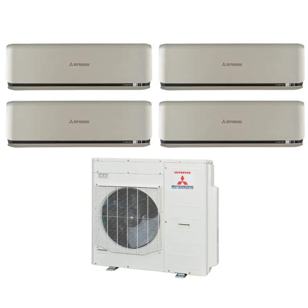 Climatiseur Mitsubishi Heavy Industries Split Inverter Panels Kireia Plus Titanium Series 9+9+9+12 Avec Scm80zs-W R-32 Wi-...