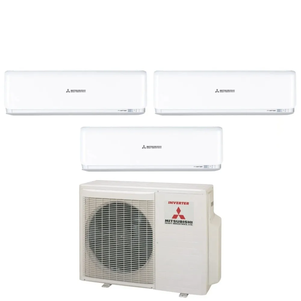 Climatiseur Mitsubishi Heavy Industries Trial Split Inverter Series Kireia Plus Blanc 7 + 7 + 9 Avec Scm60zs-W R-32 Wi-Fi...