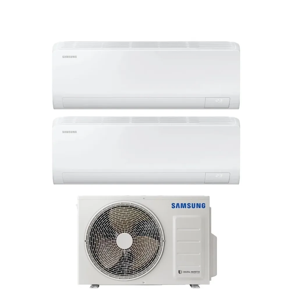 Climatiseur Samsung CEBU Series Dual Split Inverter 7000+12000 btu avec AJ040TXJ2KG/EU +++ Wi-Fi 7+12 - NEUF
