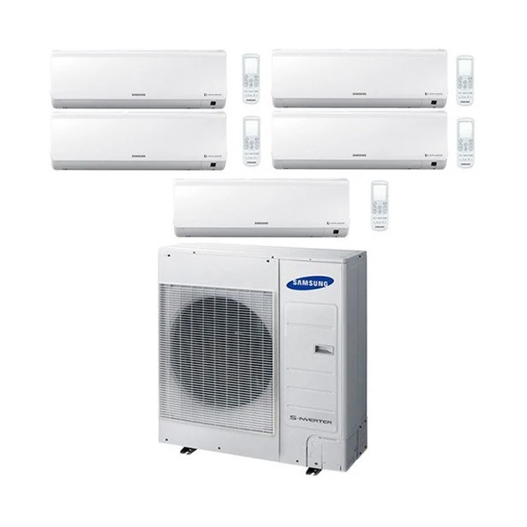 CLIMATISEUR SAMSUNG PENTA SPLIT INVERTER NOUVEAU STYLE PLUS 7+7+7+7+12 avec AJ100FCJ 7000+7000+7000+7000+12000