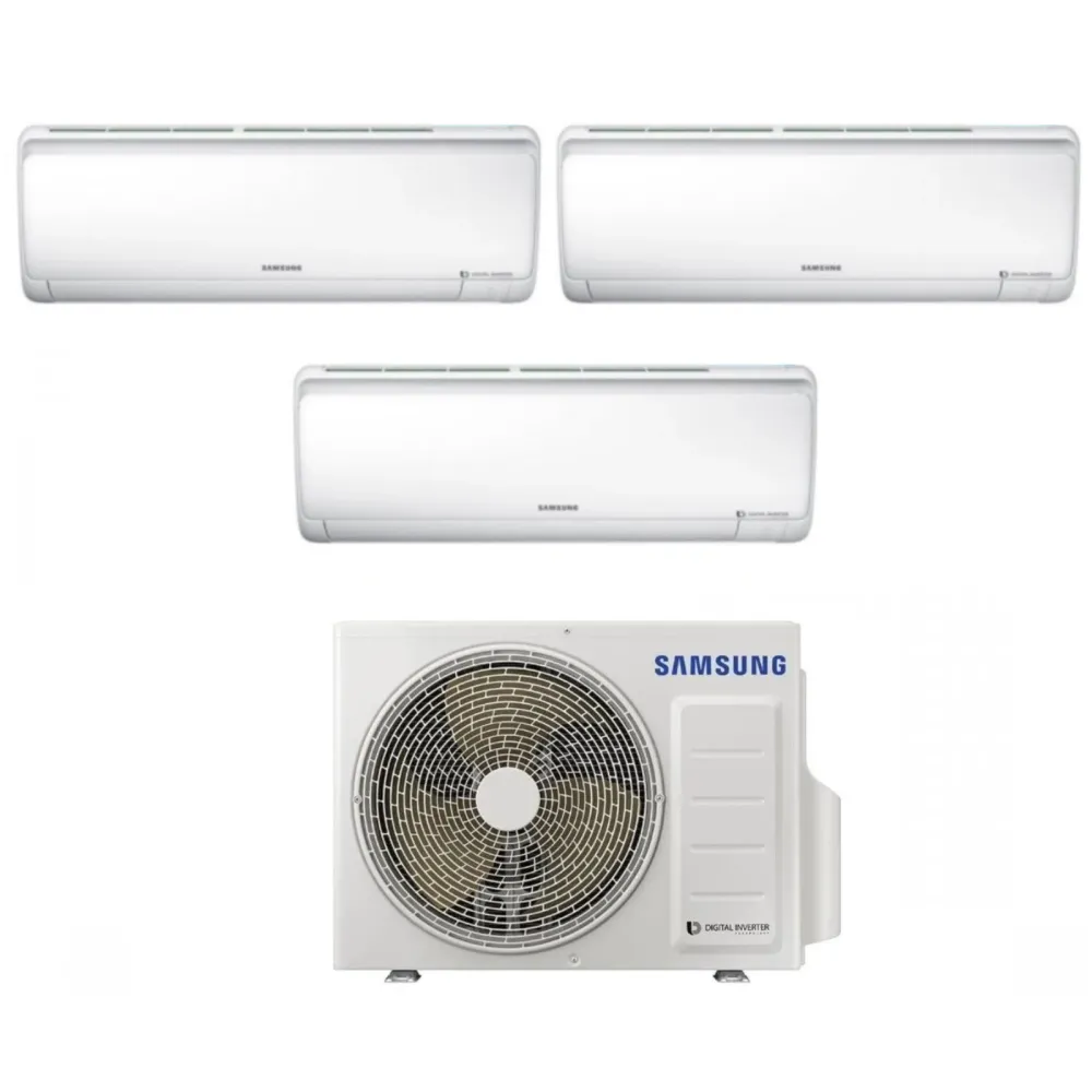 Climatiseur Samsung Trial Split Inverter Series Maldives Quantum 7 + 9 + 9 Avec Aj068rcj R-32 7000 + 9000 + 9000 - Actuali...