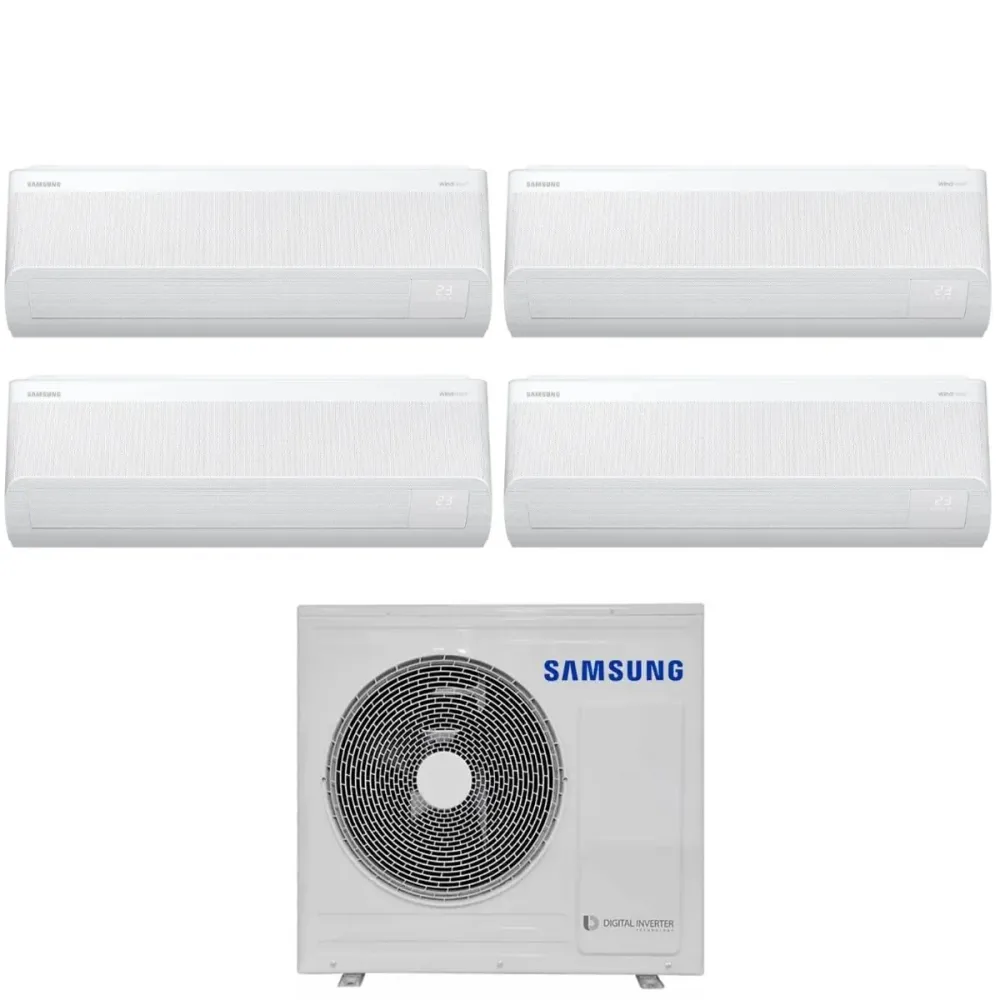 Climatiseur Split Inverter Samsung Windfree Avant Series 9000+9000+9000+9000 btu avec AJ080TXJ4KG/EU Wi-Fi 9+9+9+9 R-32 -...
