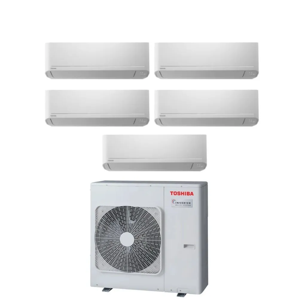 Climatiseur Toshiba Penta Split Inverter série SEIYA 10+13+13+13+13 (9+12+12+12+12) RAS-4M27U2AVG-E R-32 Wi-Fi en option 1...