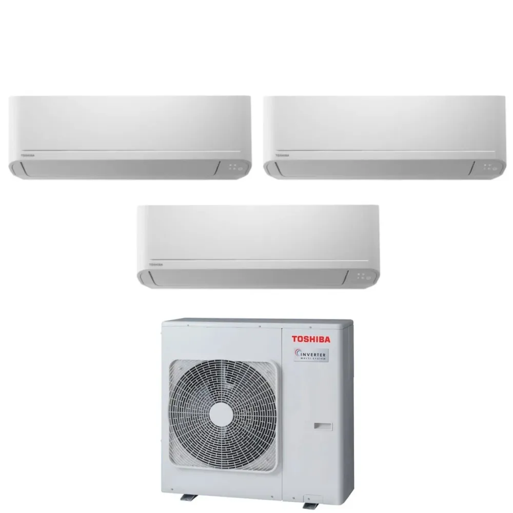 Climatiseur Toshiba Trial Split Inverter Seiya Series 7+10+16 (7+9+15) Ras-3m26u2avg-E R-32 Wi-Fi Optionnel 7000+10000+160...