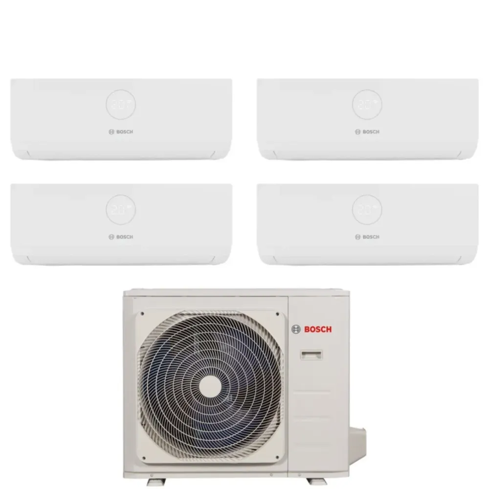 Climatizzatore Condizionatore Bosch Quadri Split Inverter serie CLIMATE 3000i 9+9+9+18 con CL5000M 105/4 E R-32 Wi-Fi Opti...