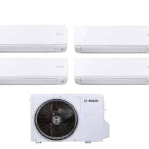 Climatizzatore Condizionatore Bosch Quadri Split Inverter serie CLIMATE 6000i 9+9+9+12 con CL5000M 82/4 E R-32 Wi-Fi Optio...