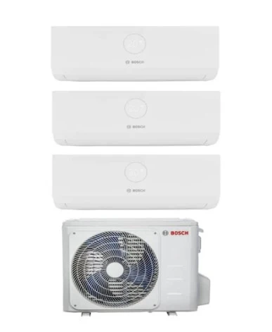 Climatizzatore Condizionatore Bosch Trial Split Inverter serie CLIMATE 3000i 9+9+18 con CL5000M 82/4 E R-32 Wi-Fi Optional...