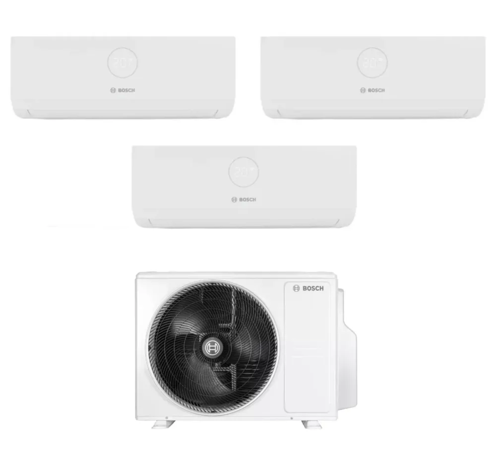 Climatizzatore Condizionatore Bosch Triali Split Inverter serie CLIMATE 3000i 9+9+12 con CL5000M 79/3 E R-32 Wi-Fi Optiona...