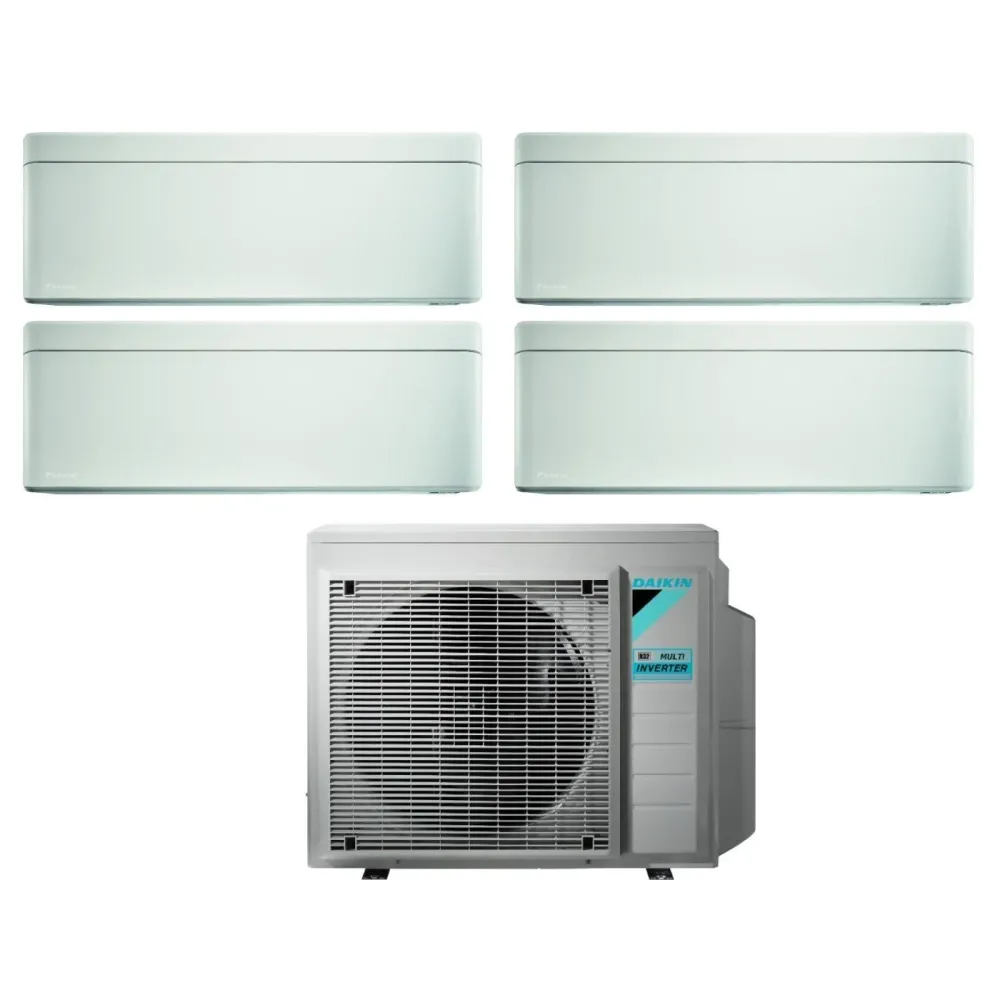Climatizzatore Condizionatore Daikin Bluevolution Quadri Split Inverter serie STYLISH WHITE 5+5+9+12 con 4MXM80N R-32 Wi-F...