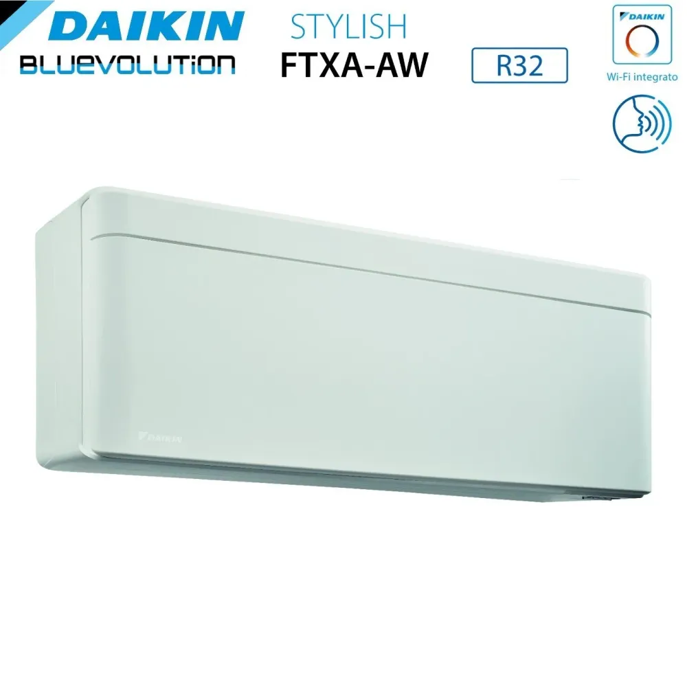 Climatizzatore Condizionatore Daikin Bluevolution Quadri Split Inverter serie STYLISH WHITE 5+5+5+18 con 4MXM68N R-32 Wi-F...