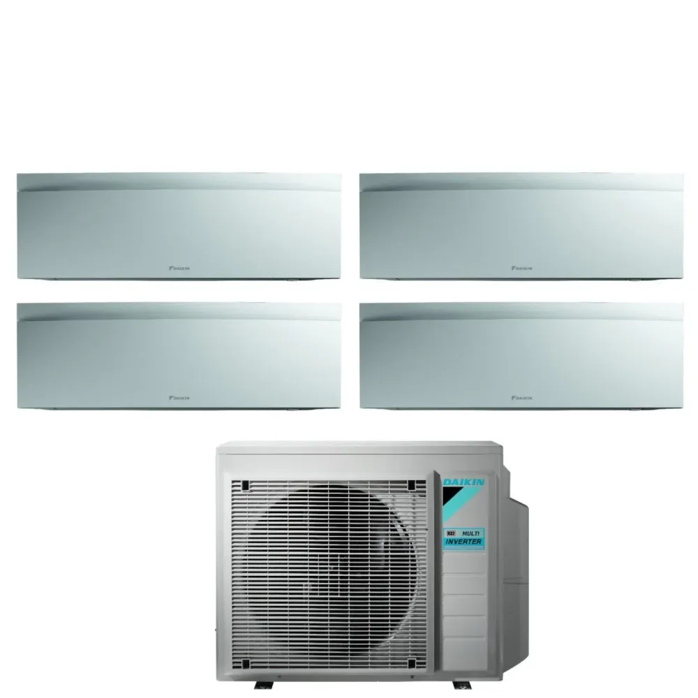 Climatizzatore Condizionatore Daikin Bluevolution Quadri Split Inverter serie EMURA WHITE III 7+7+7+18 con 4MXM68N R-32 Wi...