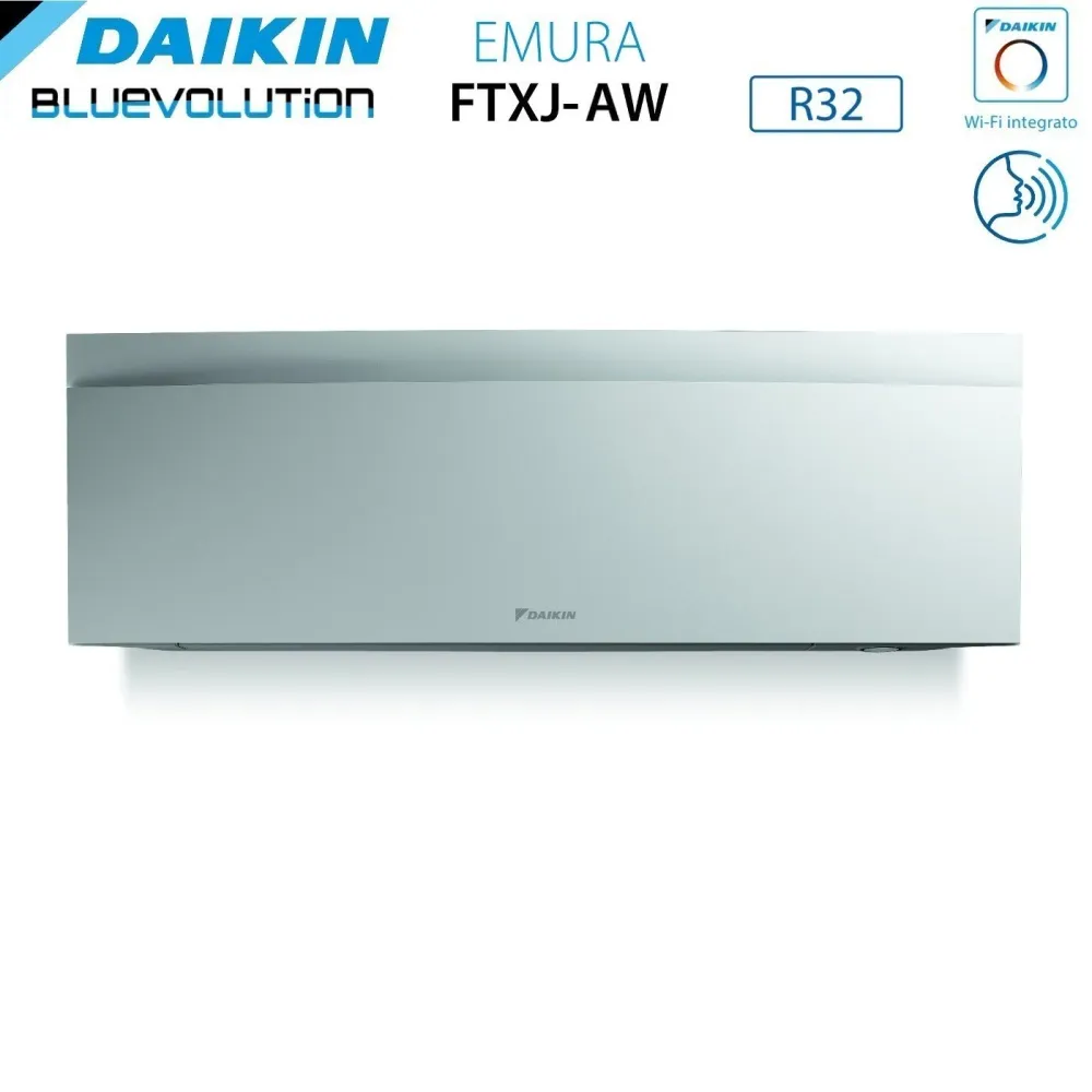 Climatizzatore Condizionatore Daikin Bluevolution Quadri Split Inverter serie EMURA WHITE III 7+9+9+12 con 4MXM68N R-32 Wi...