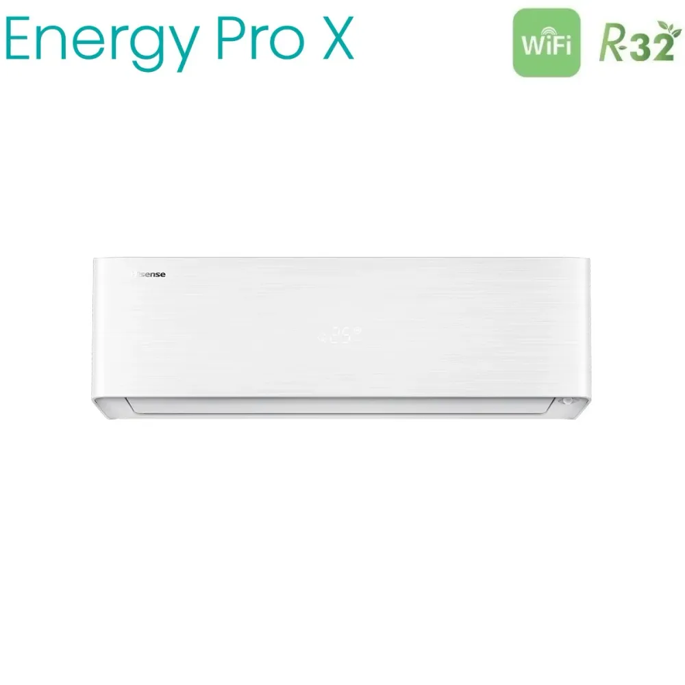 Climatizzatore Condizionatore Hisense Penta Split Inverter serie ENERGY PRO X 9+9+9+9+12 con 5AMW125U4RTA R-32 Wi-Fi Integ...