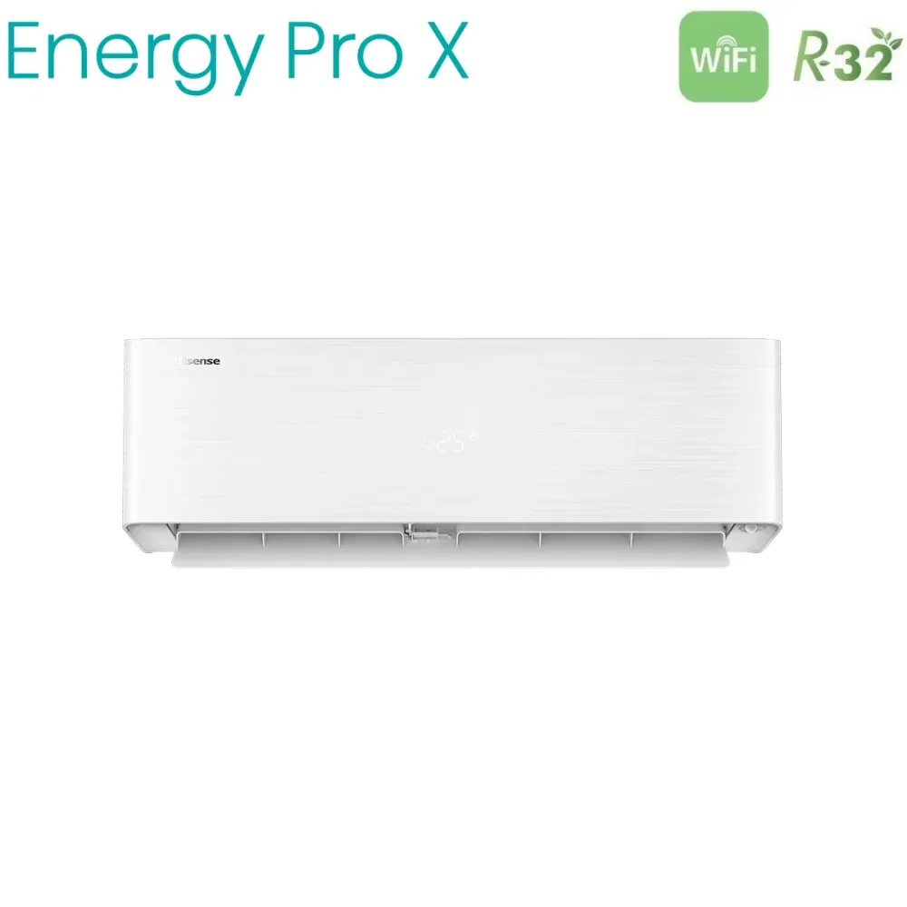 Climatizzatore Condizionatore Hisense Penta Split Inverter serie ENERGY PRO X 9+9+9+9+12 con 5AMW125U4RTA R-32 Wi-Fi Integ...