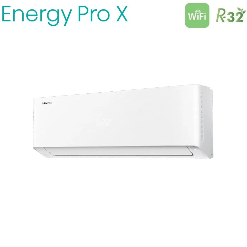 Climatizzatore Condizionatore Hisense Penta Split Inverter serie ENERGY PRO X 9+9+9+9+12 con 5AMW125U4RTA R-32 Wi-Fi Integ...