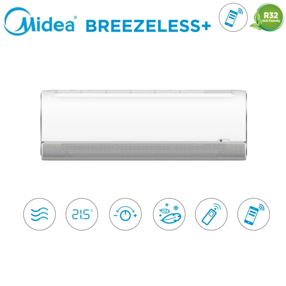 Climatizzatore Condizionatore Midea Quadri Split Inverter serie BreezeleSS+ 9+9+9+12 con M4OE-28HFN8-Q R-32 Wi-Fi Integrat...