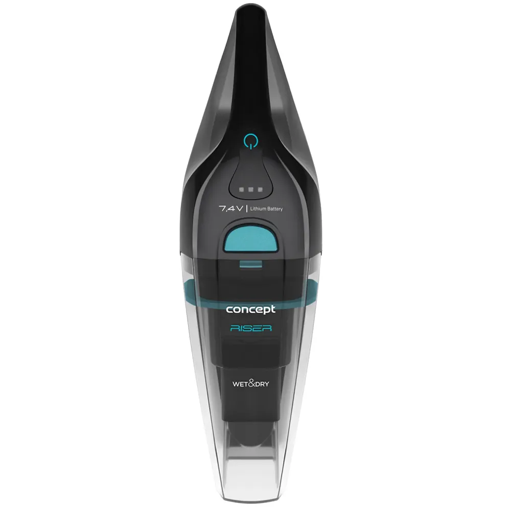 Aspirateur vertical humide et sec - Sans fil, Batterie 11,1 V, 2 200 mAh, Brosse à poils d'animaux, Filtre HEPA Concept