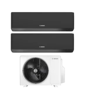 Condizionatore Dual Split Bosch Climate 7000i Black 9+12 con 5000M 53/2 E R-32 Wi-Fi Integrato