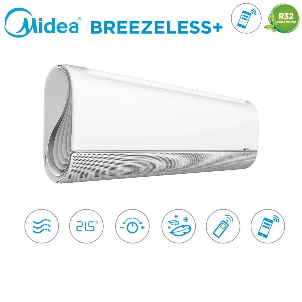 Condizionatore Dual Split Midea BreezeleSS+ 9+9 con M2OH-14HFN8-Q R-32 Wi-Fi Integrato