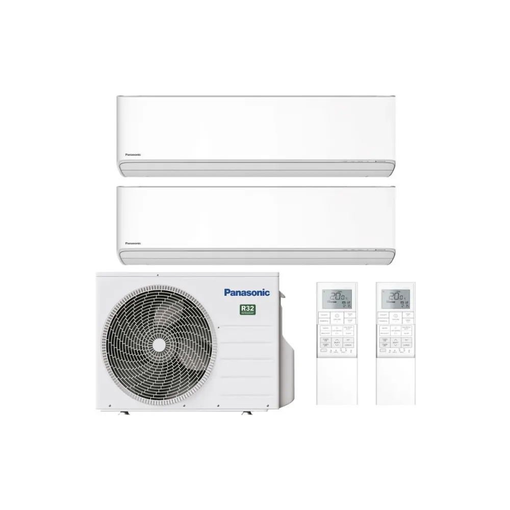 Condizionatore Dual Split Panasonic Etherea White 7+12 con CU-2Z35TBE R-32 Wi-Fi Integrato