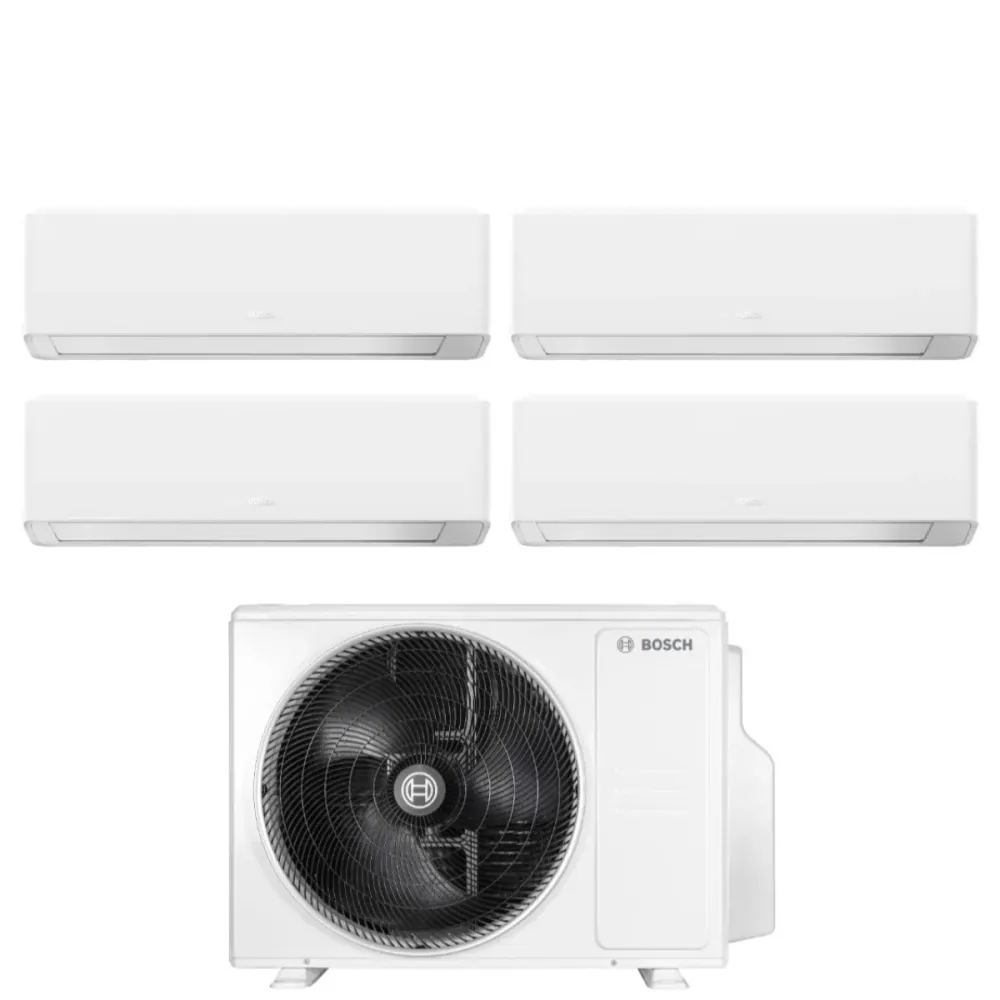 Condizionatore Quadri Split Bosch CLIMATE 7000i WHITE 9+9+12+12 con 5000M 105/4 E R-32 Wi-Fi Integrato