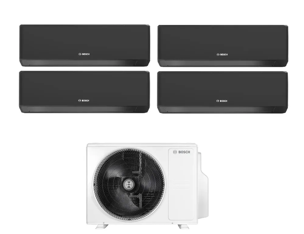 Condizionatore Quadri Split Bosch CLIMATE 7000i Black 7+9+12+18 con 5000M 82/4 E R-32 Wi-Fi Integrato