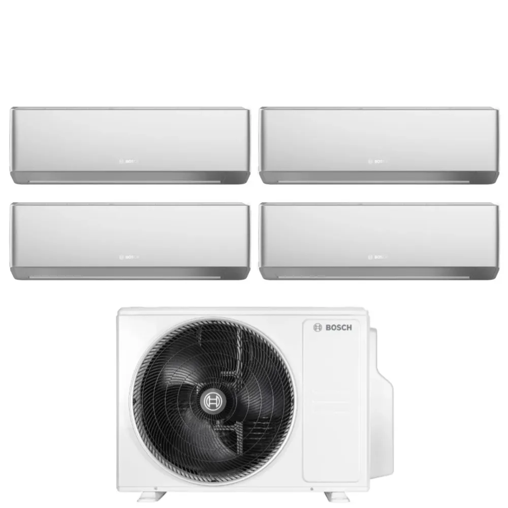 Condizionatore Quadri Split Bosch CLIMATE 7000i SILVER 7+9+12+15 con 5000M 82/4 E R-32 Wi-Fi Integrato