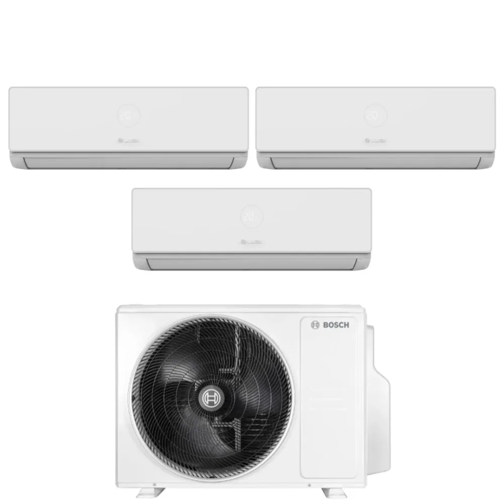 Condizionatore Trial Split Bosch CLIMATE 4000i 9+9+12 con 5000M 79/3 E R-32 Wi-Fi Optional