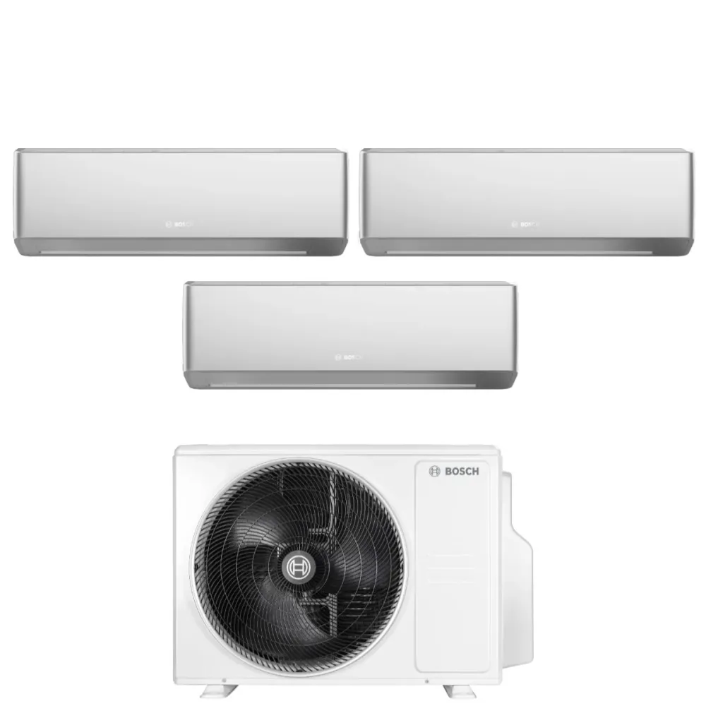 Condizionatore Trial Split Bosch CLIMATE 7000i SILVER 7+12+18 con 5000M 79/3 E R-32 Wi-Fi Integrato
