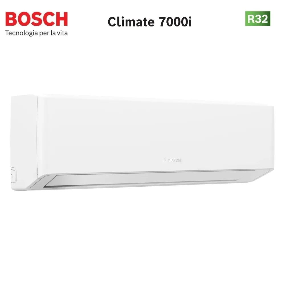 Condizionatore Trial Split Bosch CLIMATE 7000i WHITE 7+7+12 con 5000M 79/3 E R-32 Wi-Fi Integrato