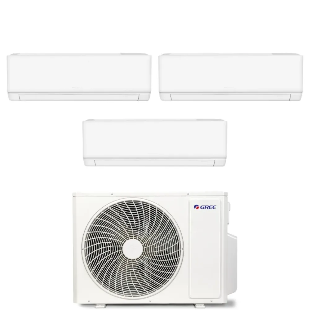 Condizionatore Trial Split Gree Cosmo 9+9+12 con GWHD(36)NK6OO R-32 Wi-Fi Integrato