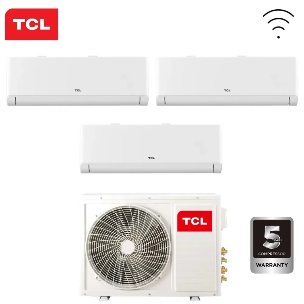 Condizionatore Trial Split TCL BreezeIN P5 9+9+18 con MT2730 R-32 Wi-Fi Integrato