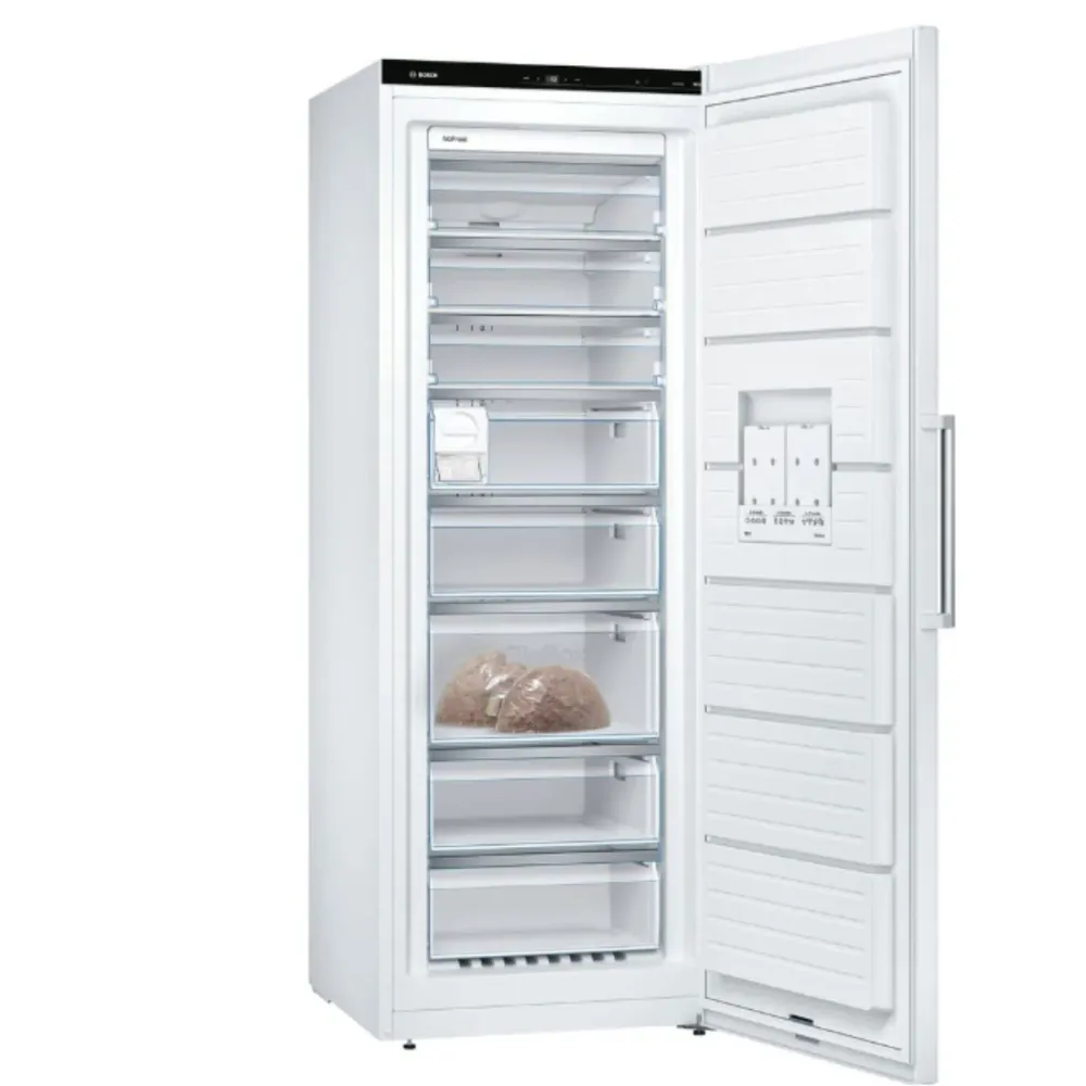 Congélateur armoire BOSCH Serie 6 GSN58AWCV 366L blanc