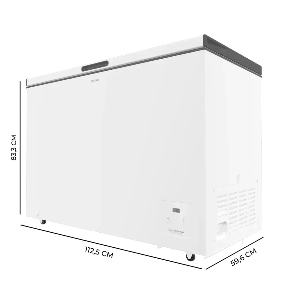 Congélateur coffre 299 L blanc Cecotec Inverter Plus congélation rapide