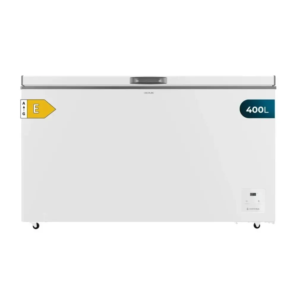 Congélateur coffre 400 L blanc Inverter Plus congélation rapide Cecotec