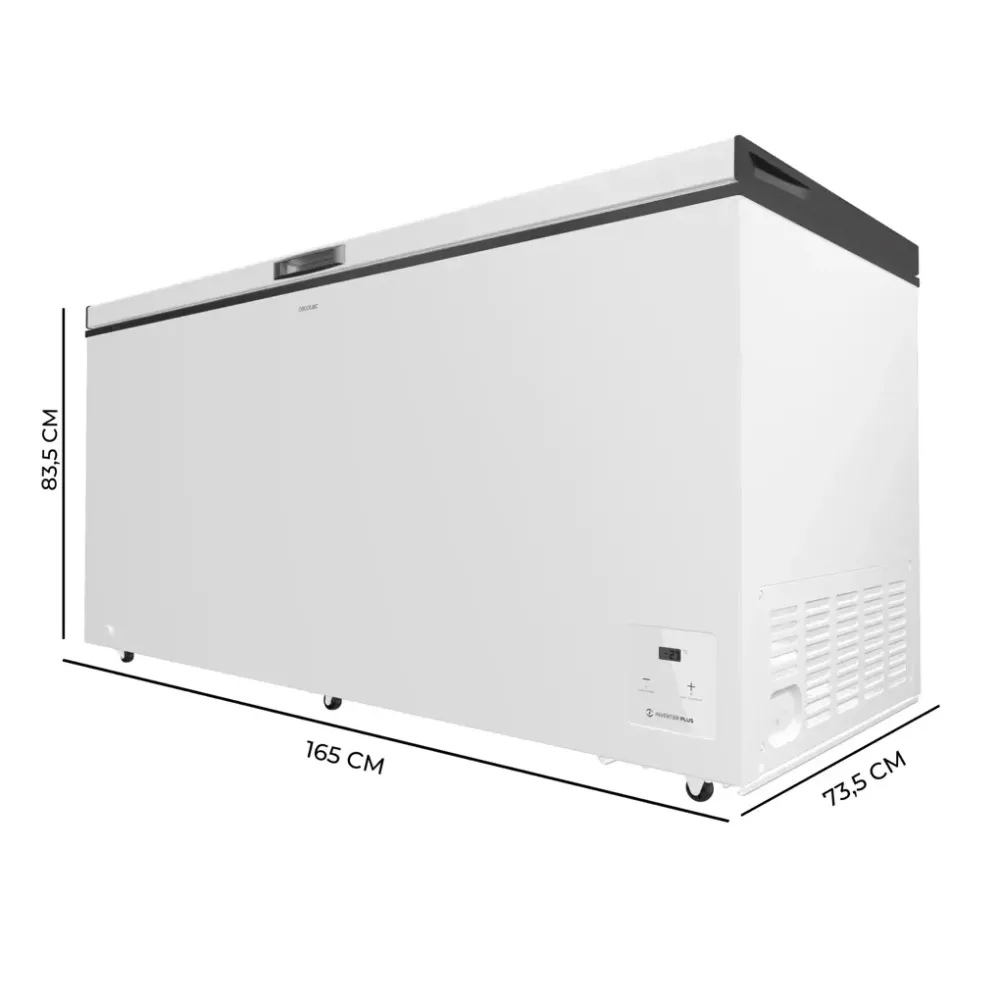 Congélateur coffre 500 L blanc Inverter Plus congélation rapide Cecotec