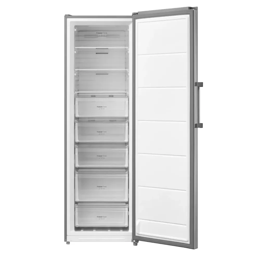 Congélateur inox XL No Frost Moteur Inverter Plus Porte réversible Cecotec