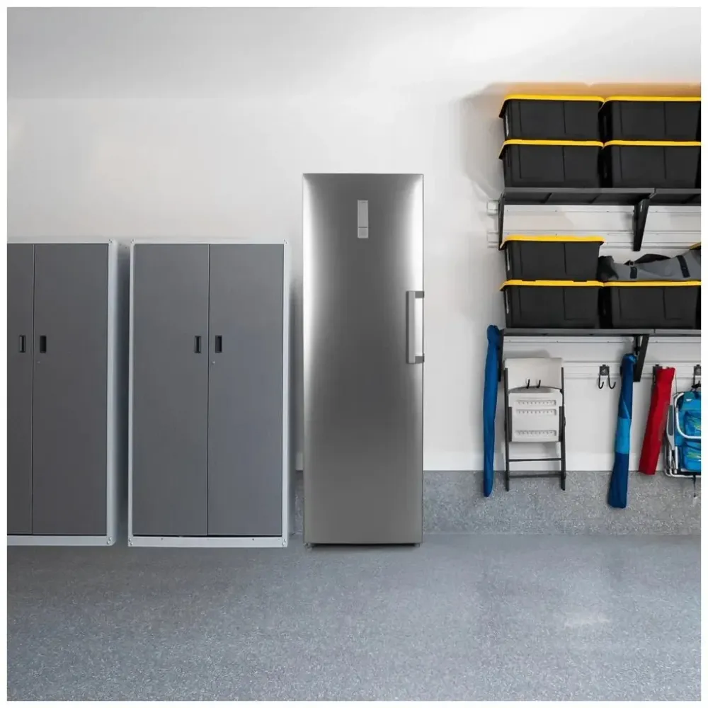Congélateur inox XL No Frost Moteur Inverter Plus Porte réversible Cecotec
