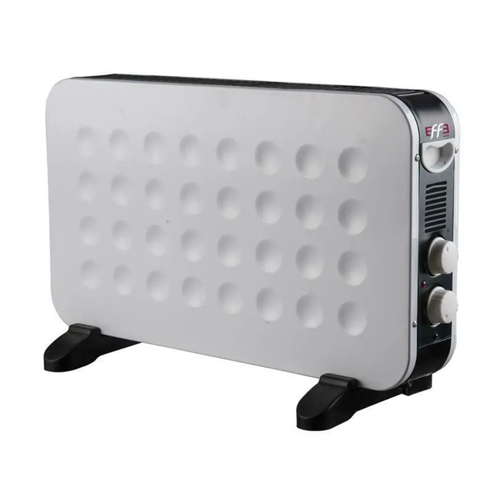 Convecteur électrique pour pièces au sol avec thermostat 2000 W, chauffage salle de bain