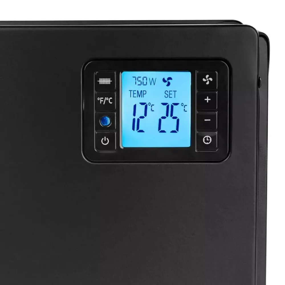Convecteur radiateur convecteur chauffage d'appoint LCD SMART noir
