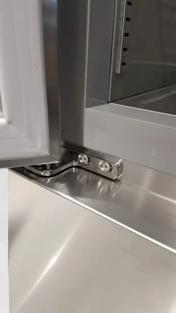 Armoire de congélation en acier inoxydable Coreco US Range 2200 avec portes vitrées